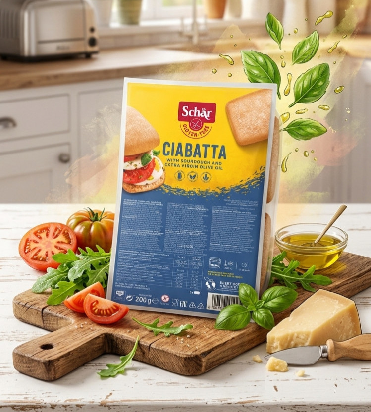 Безглютеновые булочки Ciabatta Dr.Schar (4х50г),200 г