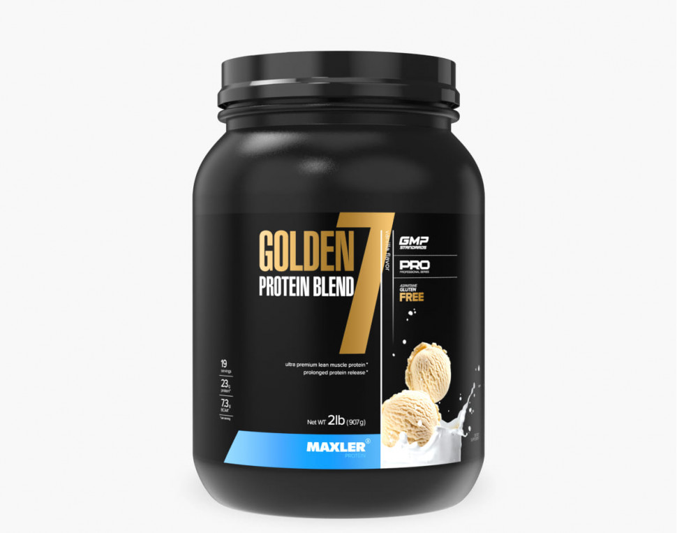 Maxler Golden 7 Protein Blend 907 г, Ваниль