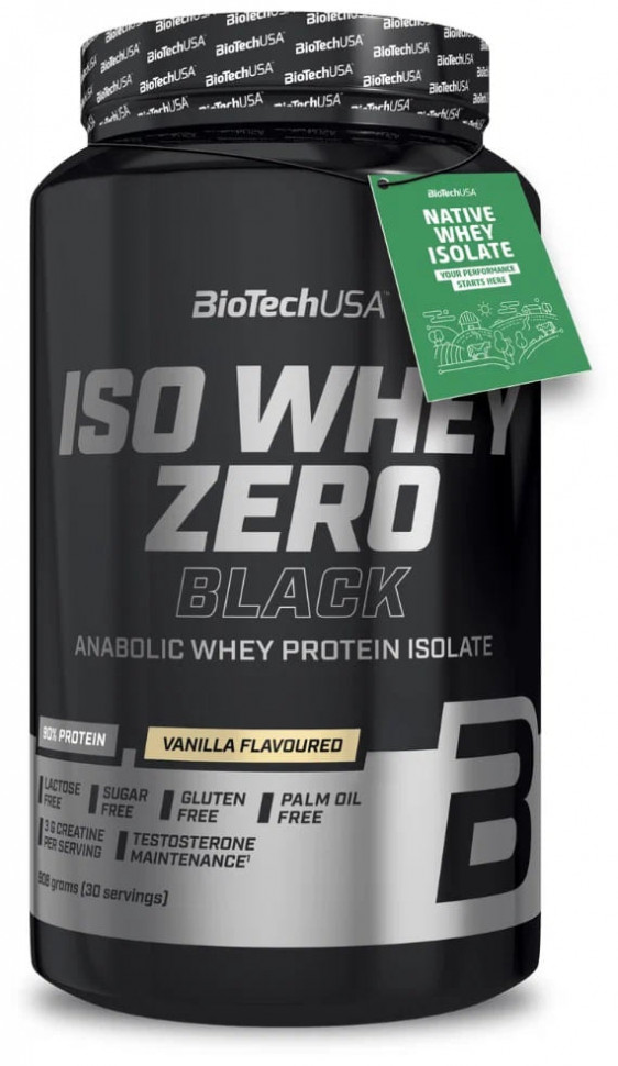 BioTechUSA Iso Whey Zero Black 908 г, Ваниль