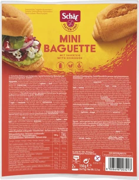 Мини-багеты, MINI BAGUETTE DUO Schar, 150г 