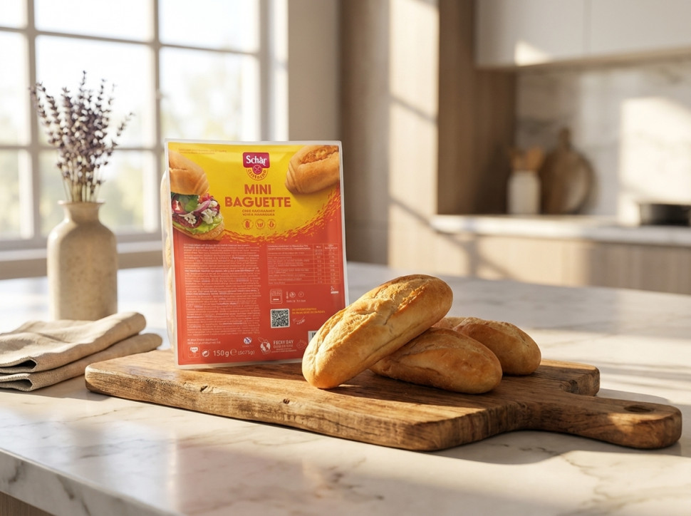 Мини-багеты без глютена Schar, (2 уп х 150 г)