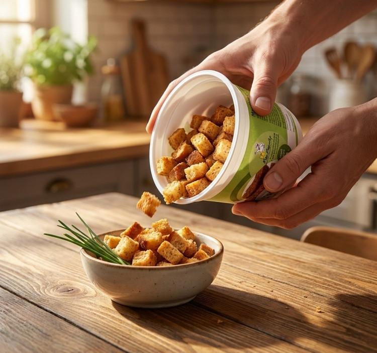 Безглютеновый крутон со вкусом сметана и лук МакМастер, 80 гр
