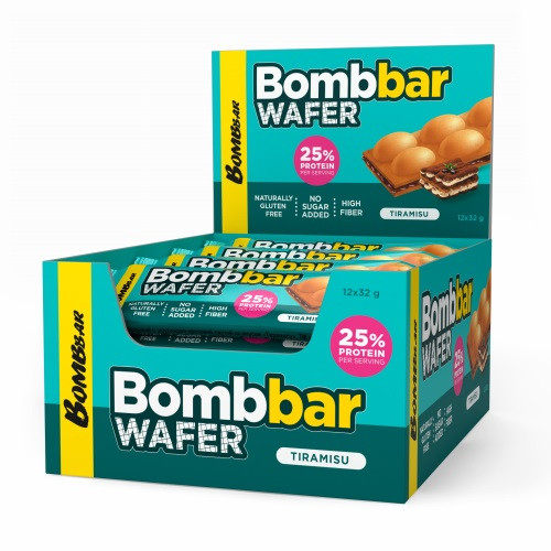 Протеиновая вафля Bombbar 32 г, Тирамису