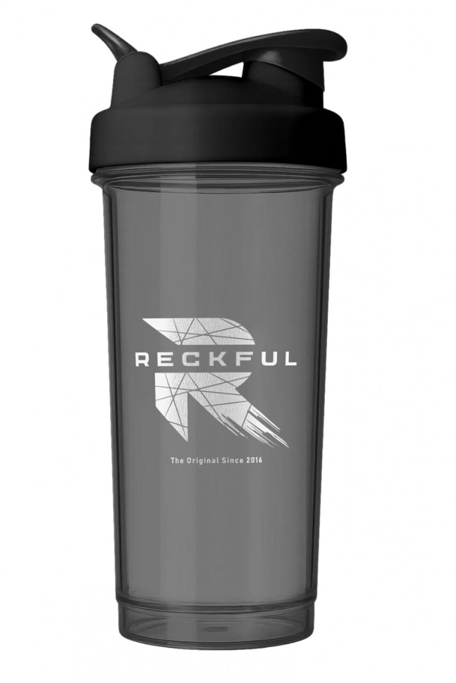 Шейкер Reckful ® Bottle 600 мл, Black Clear