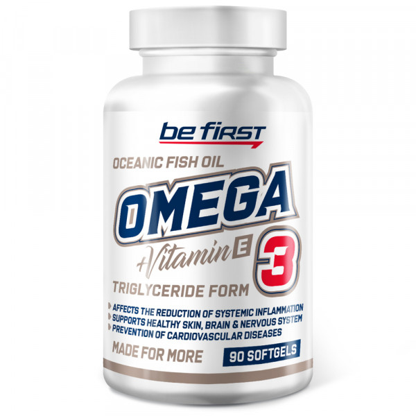 Be First Omega-3 + Витамин E 90 капсул