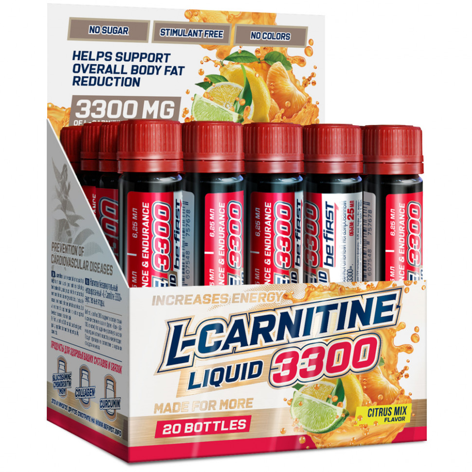 Be First L-carnitine 3300 25 мл, Цитрусовый микс