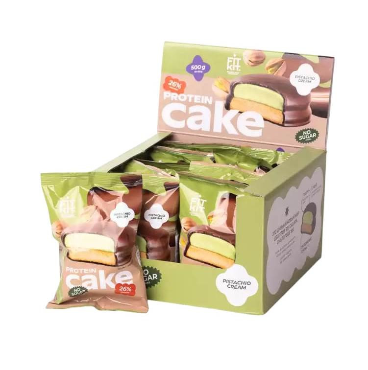 Десерт FitKit Protein Cake со вкусом Фисташковый крем 50 г
