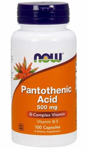 Now Pantothenic Acid 500 мг, 100 капсул