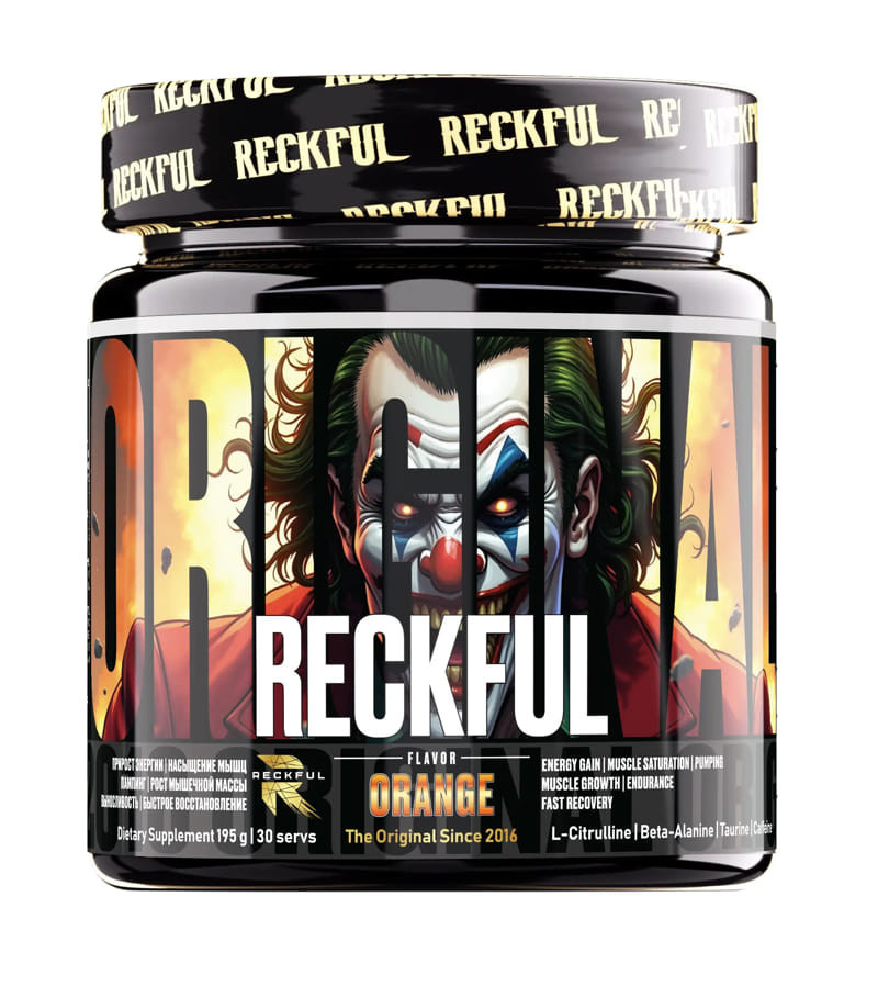 Reckful classic pre-workout 195 г, Апельсин