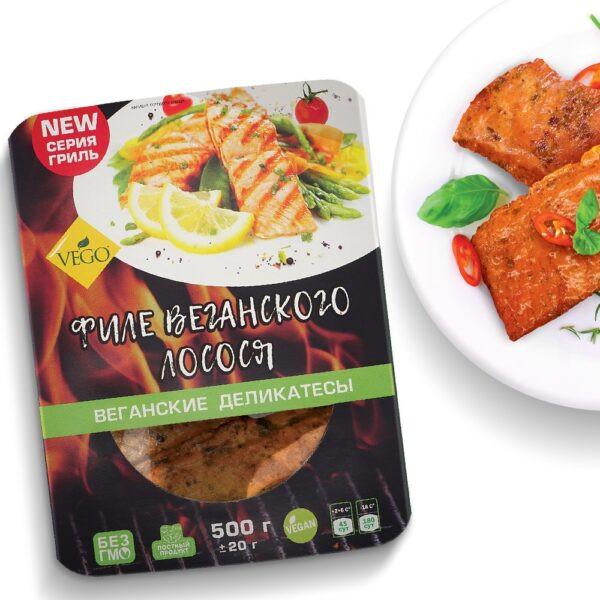Продукт растительный "Филе "Веганского Лосося" 500 г