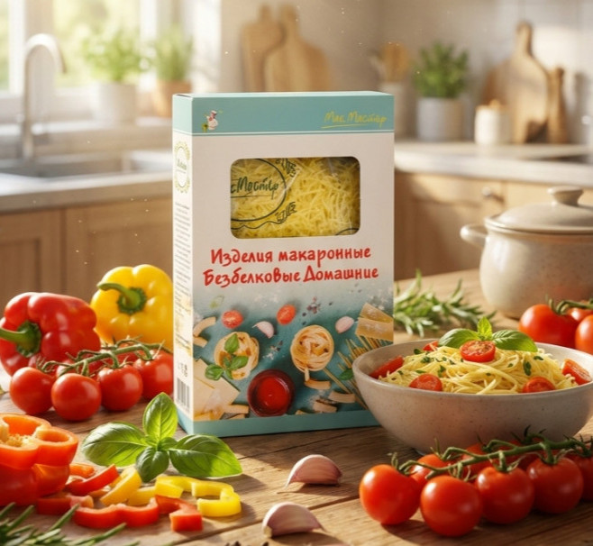 Вермишель Домашняя Безбелковая, без глютена, МакМастер, 300г