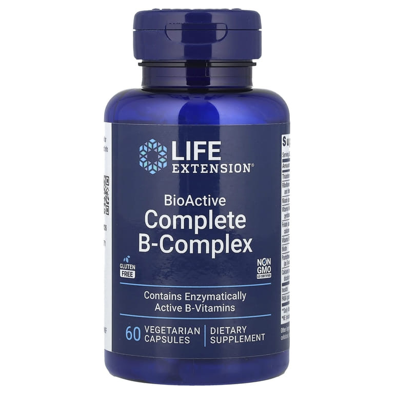 Life Extension BioActive Complete B-Complex 60 вег.капсул