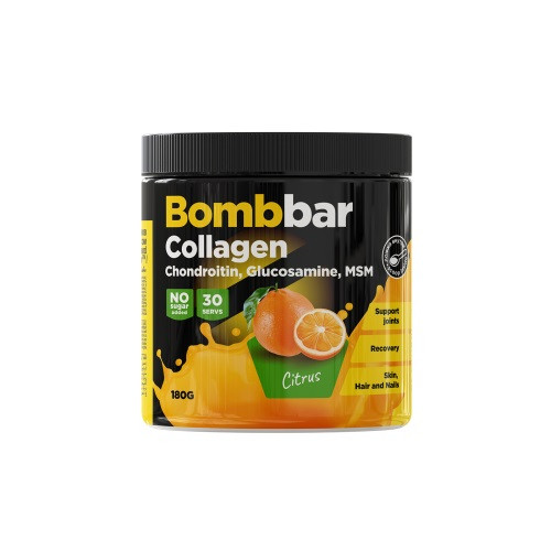 Коллаген в порошке Bombbar Pro - С Хондроитином, Глюкозамином и МСМ со вкусом Цитруса 