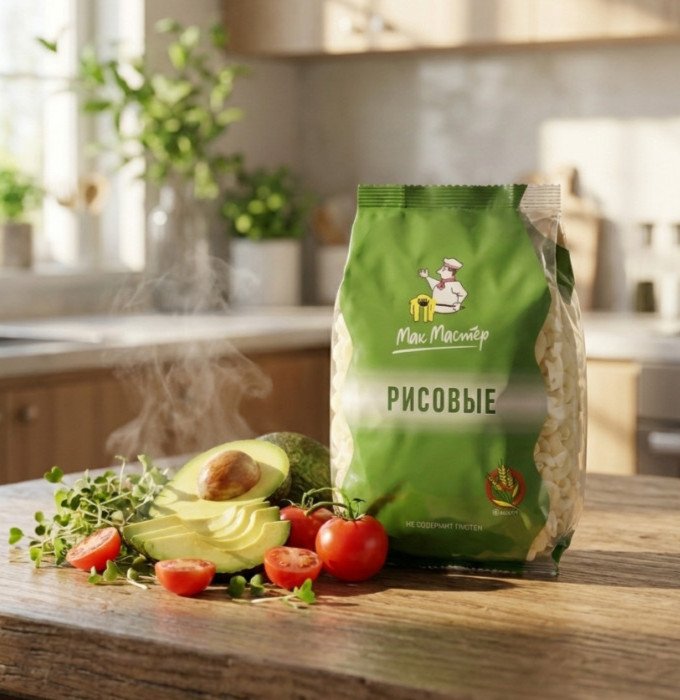 Макароны рисовые Треугольный рожок без глютена, Макмастер, 300 г