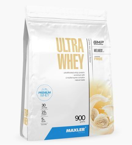 Maxler Ultra Whey пакет 900 г / Ванильное Мороженое